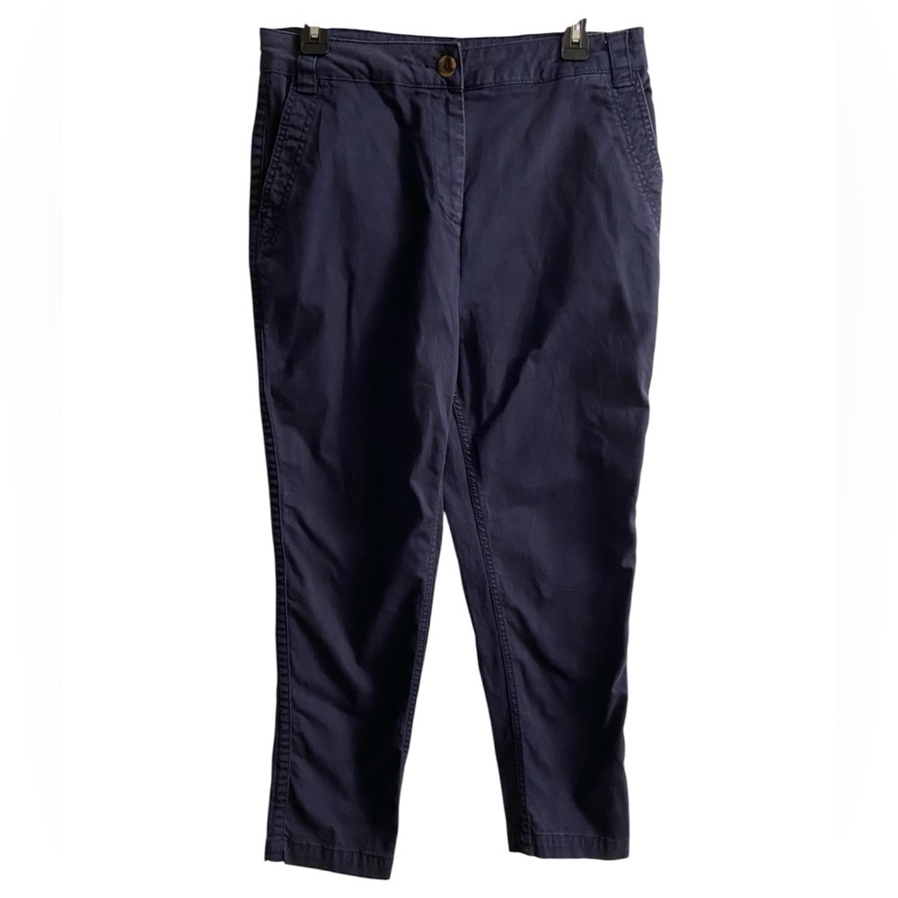Boden chino pants women navy blue straight leg Sz 10